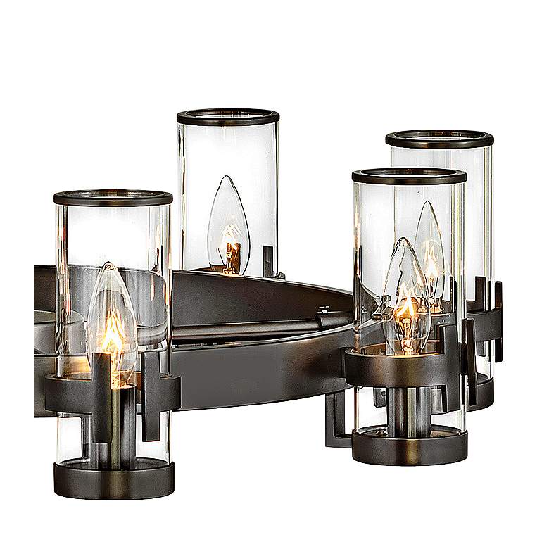 Image 3 Hinkley Reeve 27" Wide Black Oxide 8-Light Ring Chandelier more views