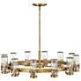 1_Hinkley Reeve 35 3/4" Wide 12-Light Heritage Brass Ring Chandelier