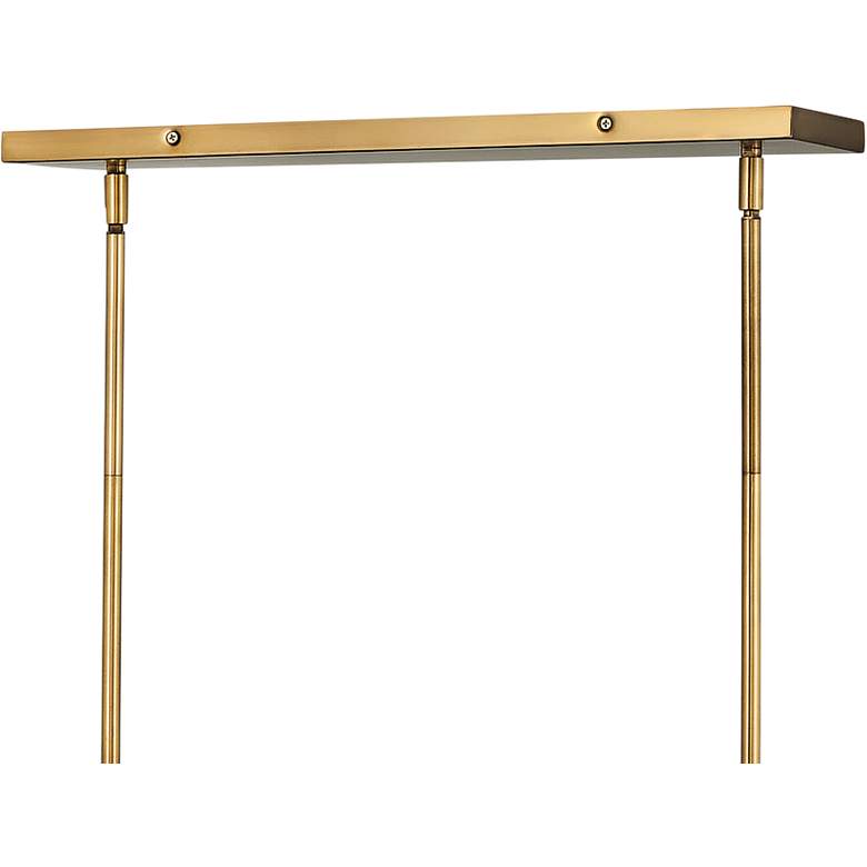 Image 4 Hinkley Reeve 46" Heritage Brass 12-Light Linear Island Chandelier more views