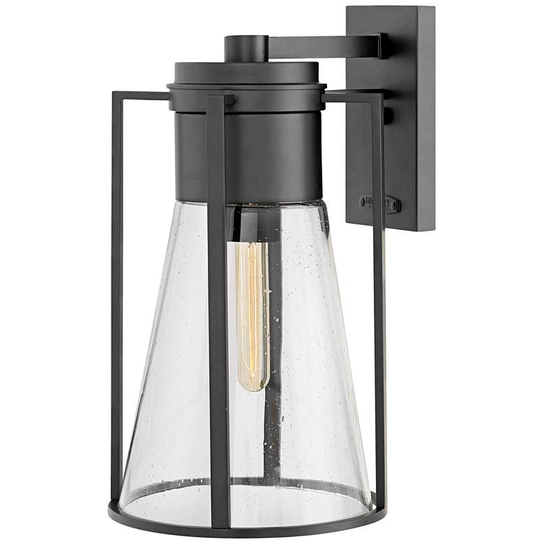 Image 1 Hinkley Refinery 16 3/4" High Black Outdoor Wall Light