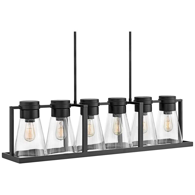 Image 2 Hinkley Refinery 43 3/4"W Black Kitchen Island Light Pendant