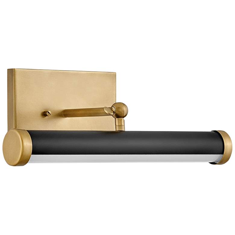 Image 1 Hinkley Regis 14"W Heritage Brass Black LED Picture Light