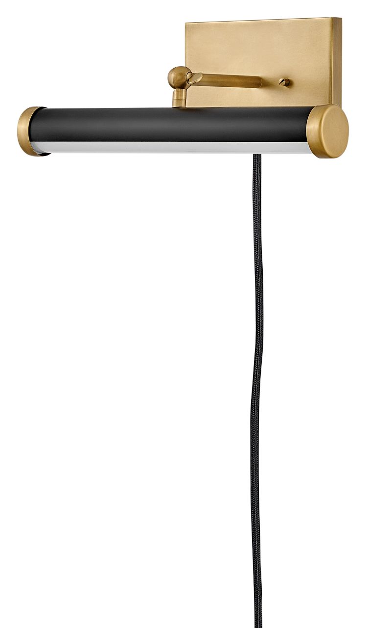 Hinkley Regis 14"W Heritage Brass Black LED Picture Light