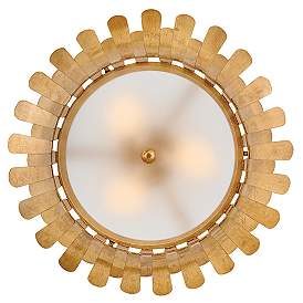 Image5 of Hinkley Reina 20" Wide Distressed Brass Ceiling Light more views