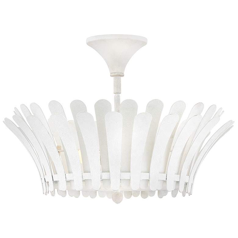 Image 1 Hinkley Reina 20" Wide Textured Plaster Ceiling Light