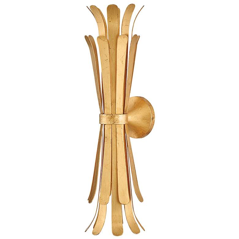 Image 2 Hinkley Reina 23 3/4" High Distressed Brass Wall Sconce more views