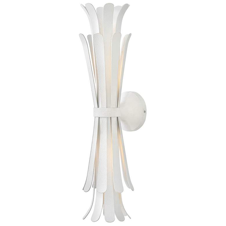 Image 1 Hinkley Reina 23 3/4" High Textured Plaster Wall Sconce