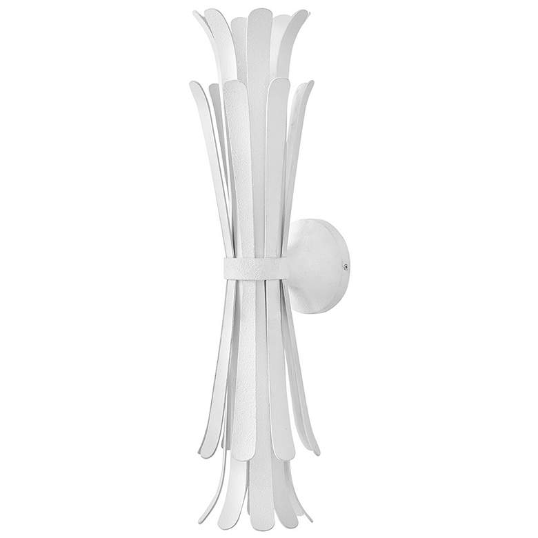Image 2 Hinkley Reina 23 3/4" High Textured Plaster Wall Sconce more views