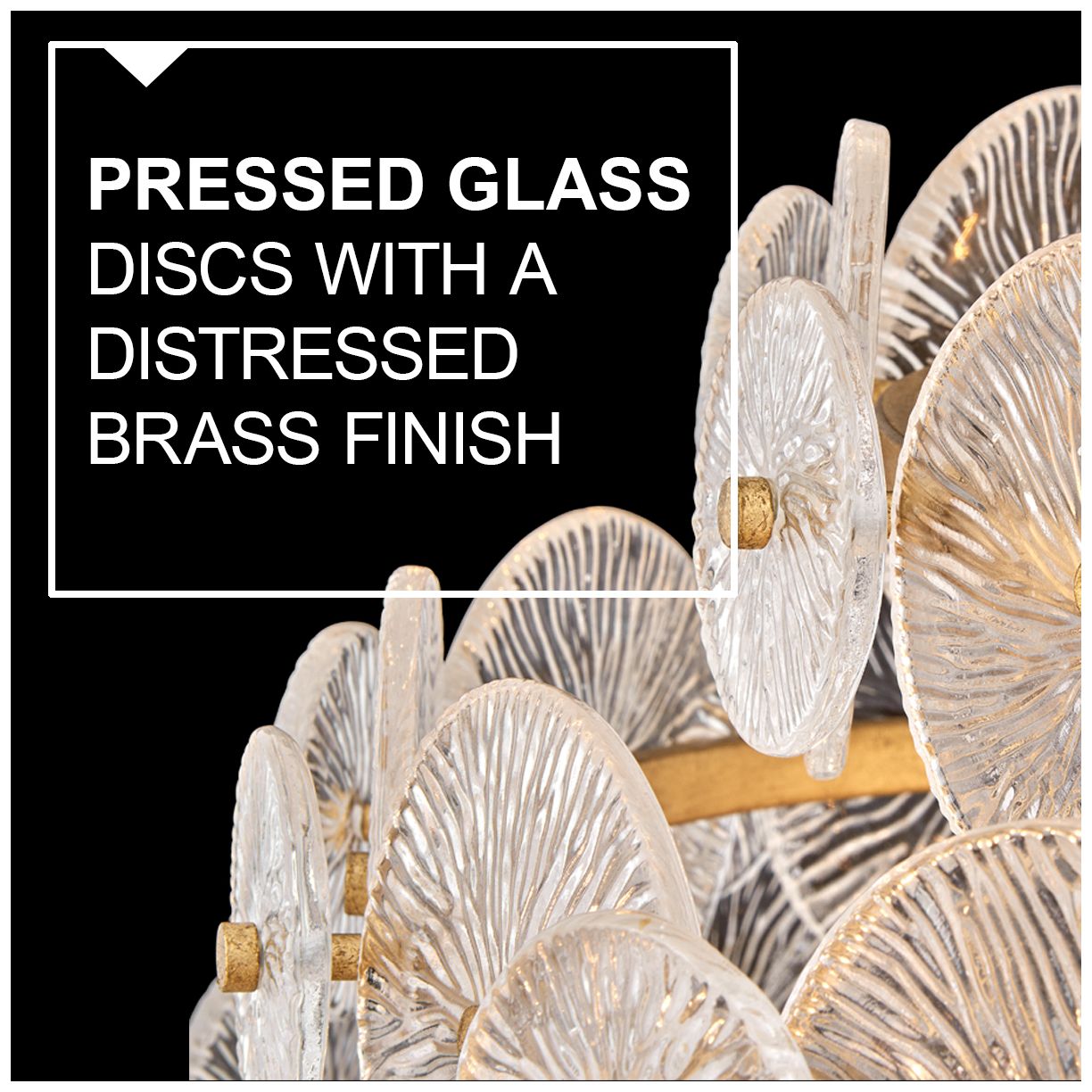 Hinkley Rene 28 1/2" Distressed Brass Clear Glass Chandelier