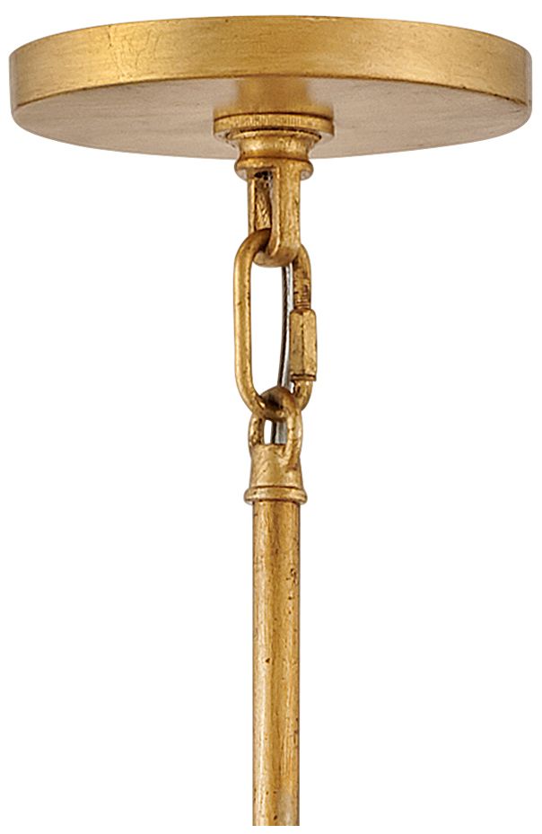 Hinkley Rene 28 1/2" Distressed Brass Clear Glass Chandelier