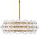 Hinkley Rene 30 1/2"W Distressed Brass 6-Light Chandelier