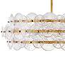2_Hinkley Rene 30 1/2"W Distressed Brass 6-Light Chandelier more views