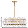 5_Hinkley Rene 30 1/2"W Distressed Brass 6-Light Chandelier more views