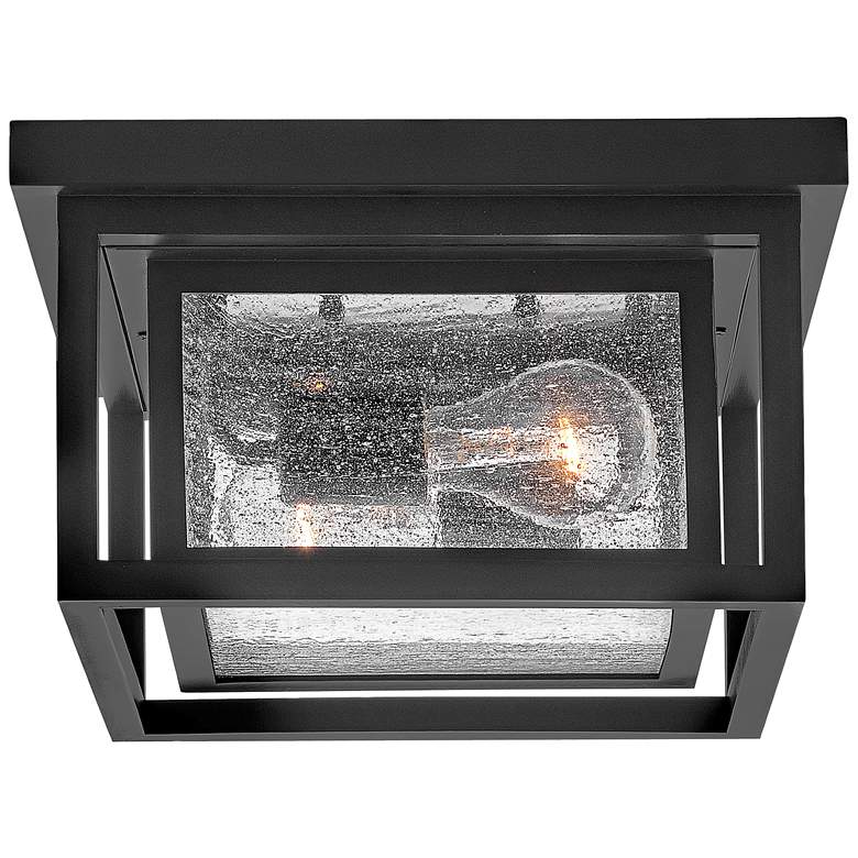 Image 3 Hinkley Republic 11 inch Wide Black Finish Outdoor Porch Ceiling Light more views