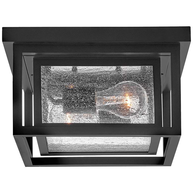 Image 4 Hinkley Republic 11" Wide Black Finish Outdoor Porch Ceiling Light more views