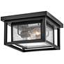 Hinkley Republic 11" Wide Black Finish Outdoor Porch Ceiling Light