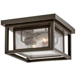 Hinkley Republic 11&quot; Wide Oil Rubbed Bronze Outdoor Ceiling Light