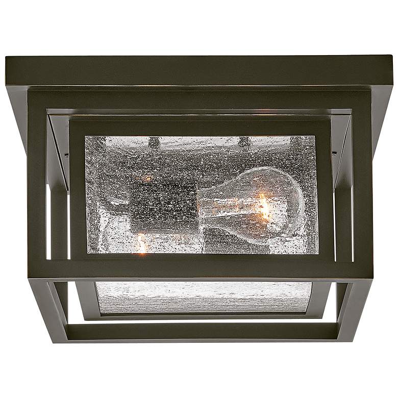 Image 3 Hinkley Republic 11" Wide Oil Rubbed Bronze Outdoor Ceiling Light more views