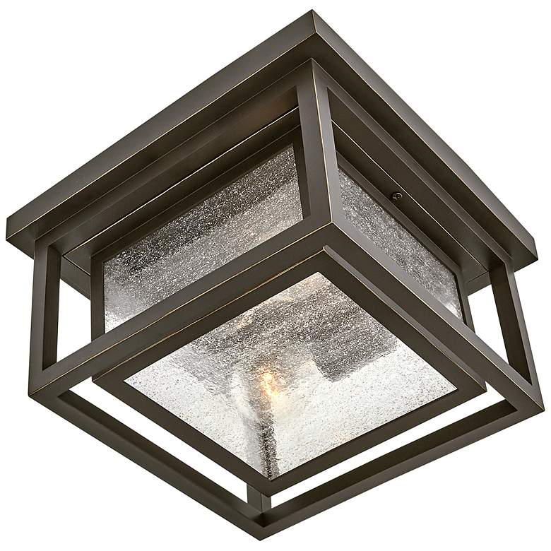 Image 5 Hinkley Republic 11" Wide Oil Rubbed Bronze Outdoor Ceiling Light more views