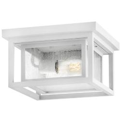 Hinkley Republic 11" Wide White Outdoor Ceiling Light