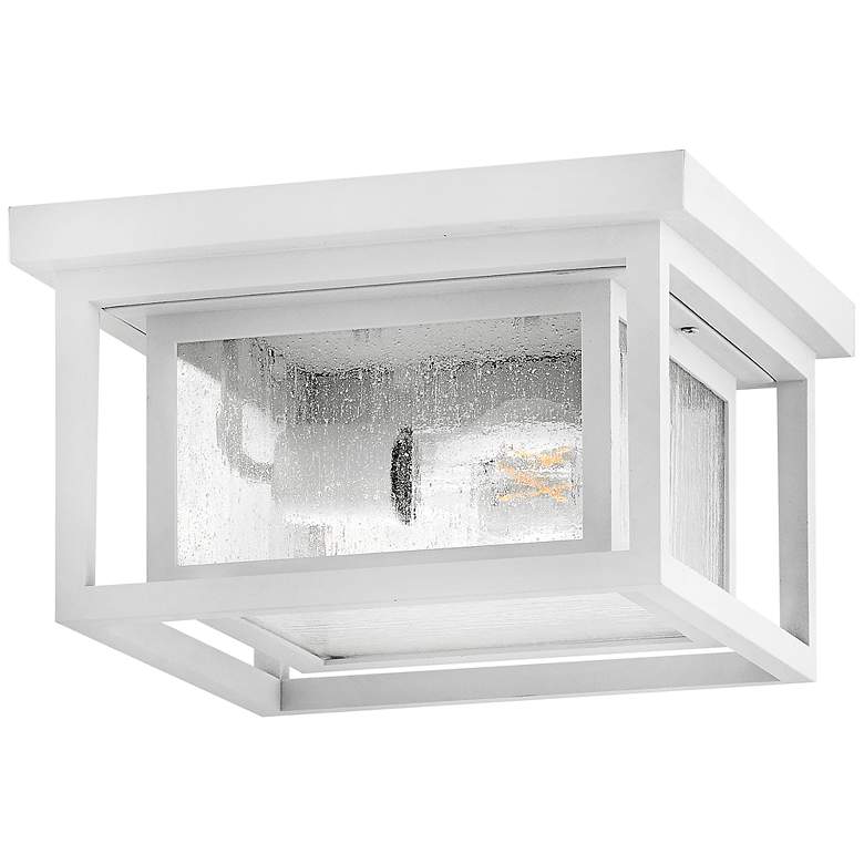 Image 4 Hinkley Republic 11" Wide White Outdoor Ceiling Light more views