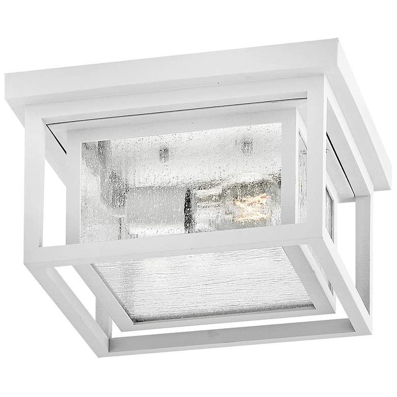 Image 5 Hinkley Republic 11" Wide White Outdoor Ceiling Light more views