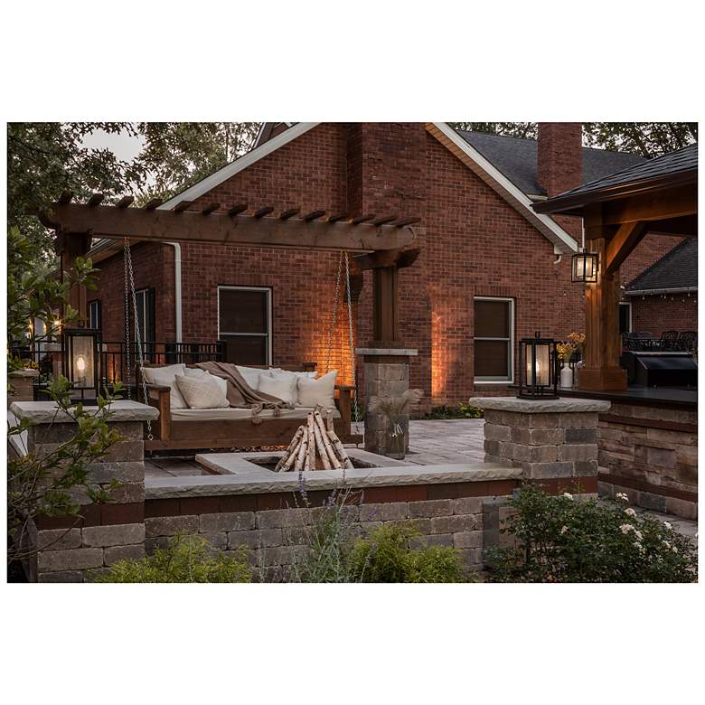 Image 6 Hinkley Republic 12" High Black Modern Outdoor Wall Light more views