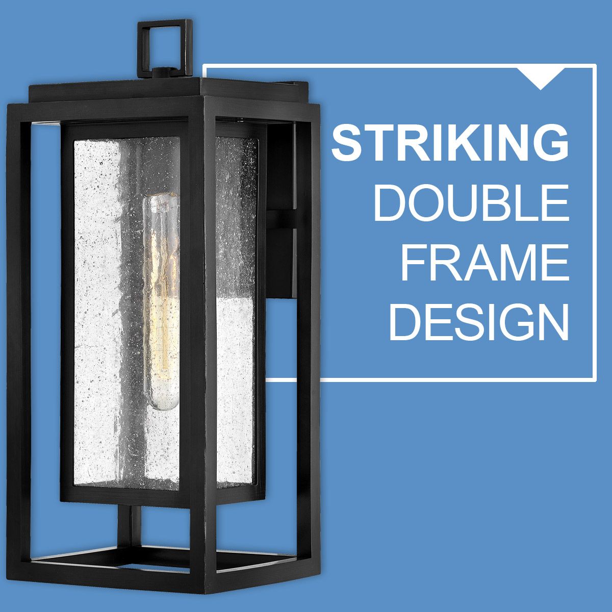 Hinkley Republic 12" High Black Outdoor Wall Light