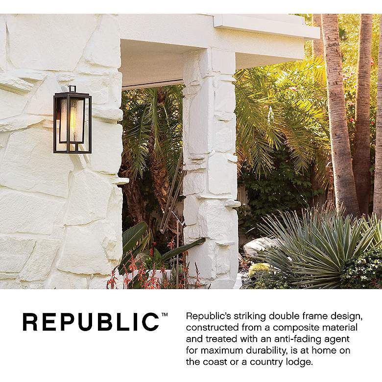 Image 6 Hinkley Republic 12" High Bronze Modern Outdoor Wall Light more views