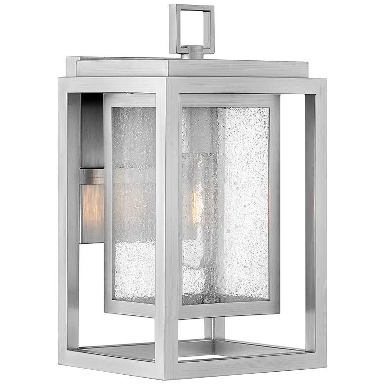 Image 3 Hinkley Republic 12 inch High Satin Nickel Modern Outdoor Wall Light