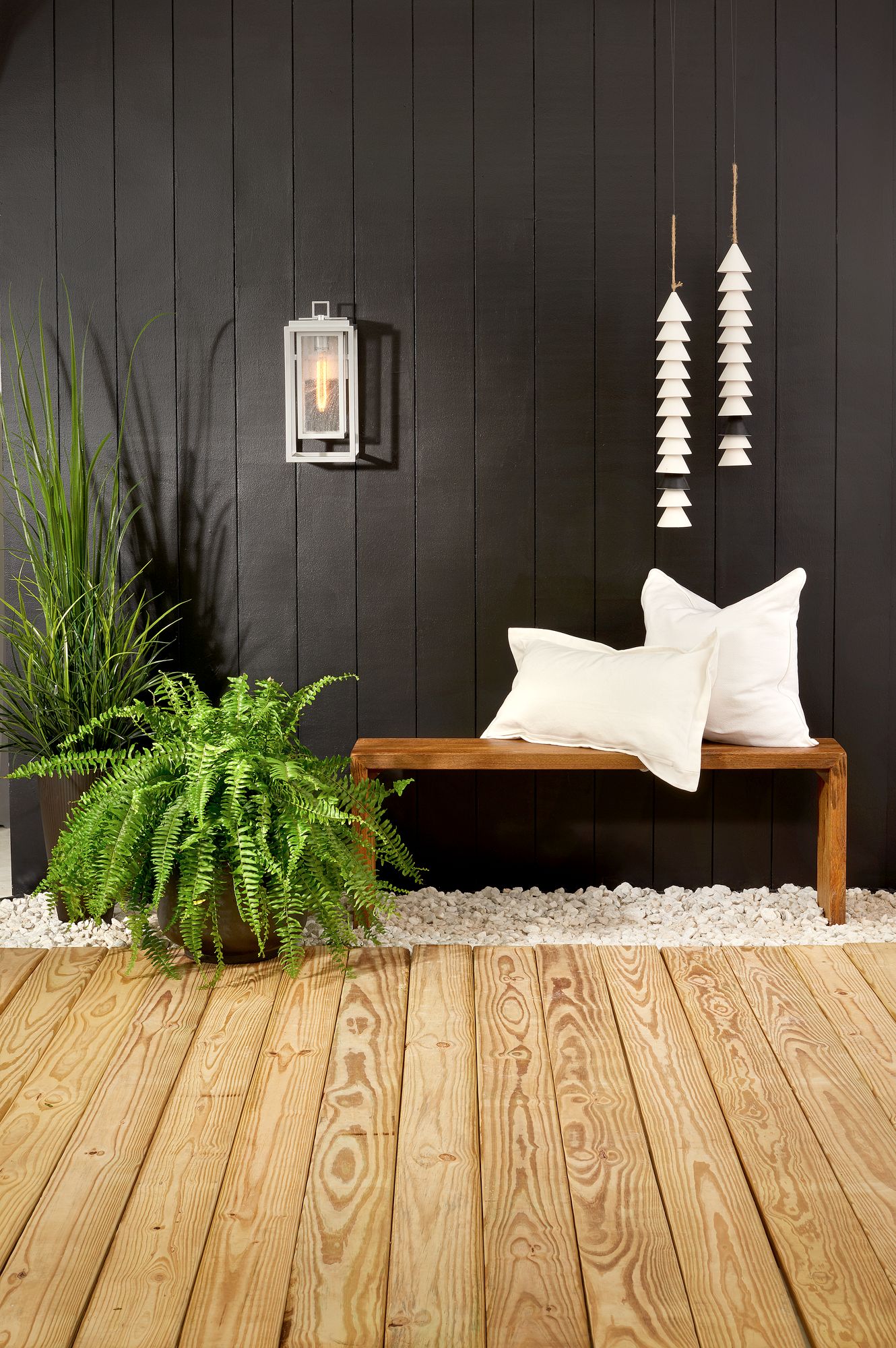 Hinkley Republic 12" High Satin Nickel Modern Outdoor Wall Light in scene