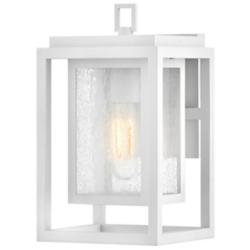 Hinkley Republic 12" High Textured White Outdoor Wall Light