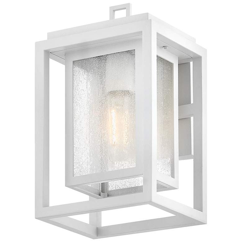 Image 5 Hinkley Republic 12" High Textured White Outdoor Wall Light more views