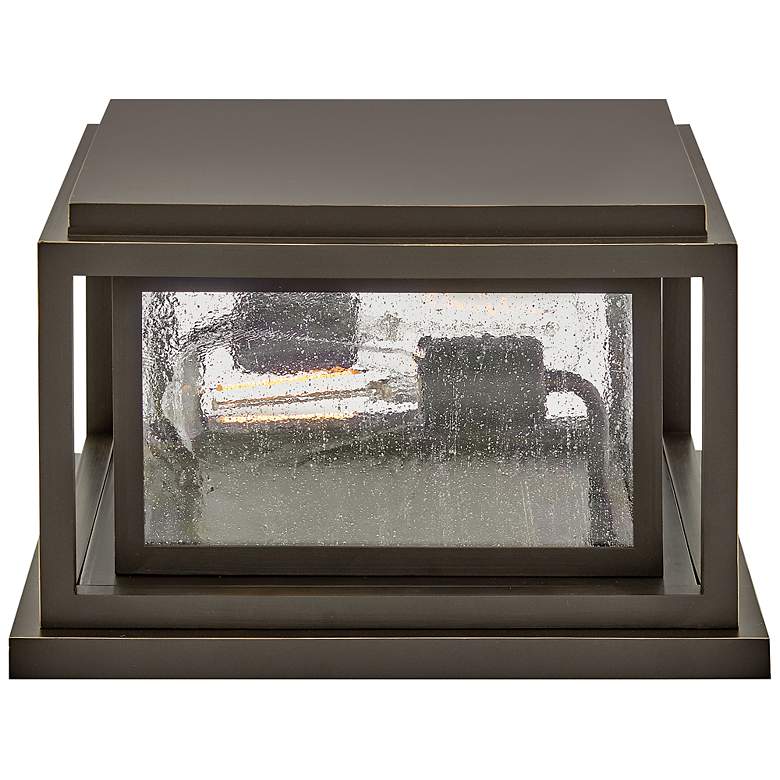 Image 7 Hinkley Republic 12" Wide Oil-Rubbed Bronze Outdoor Pier Mount Light more views