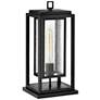 2_Hinkley Republic 16 1/2" High Black and Glass Outdoor Pier Light