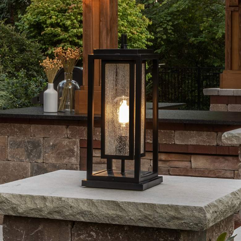 Image 1 Hinkley Republic 16 1/2" High Black Outdoor LED 12V Pier Light