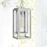 1_Hinkley Republic 16 3/4" High Satin Nickel Outdoor Hanging Light