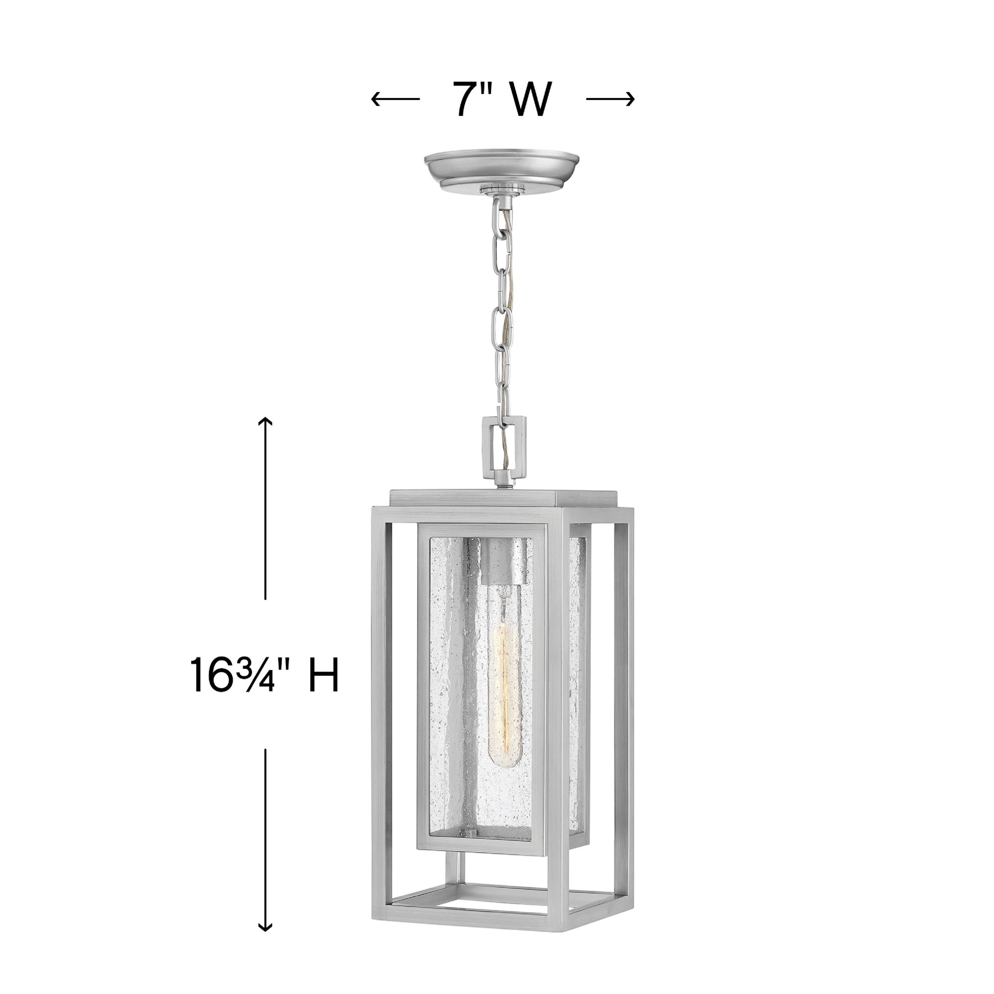 Image 5 Hinkley Republic 16 3/4" High Satin Nickel Outdoor Hanging Light more views