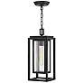 1_Hinkley Republic 16 3/4"H Black LED Outdoor Hanging Light