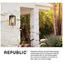 3_Hinkley Republic 16 3/4"H Black LED Outdoor Hanging Light more views