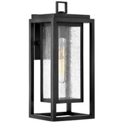 Hinkley Republic 16&quot; Double Composite Frame Black Outdoor Wall Light