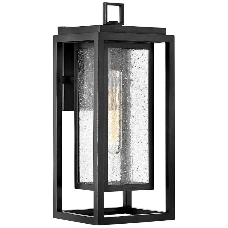 Image 2 Hinkley Republic 16" Double Composite Frame Black Outdoor Wall Light