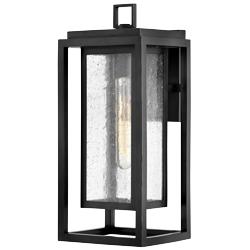 Hinkley Republic 16&quot; Double Composite Frame Black Outdoor Wall Light