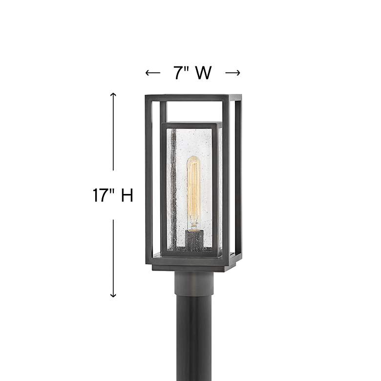 Image 4 Hinkley Republic 17" High Bronze LED Outdoor Post Light more views