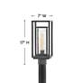 4_Hinkley Republic 17" High Bronze LED Outdoor Post Light more views