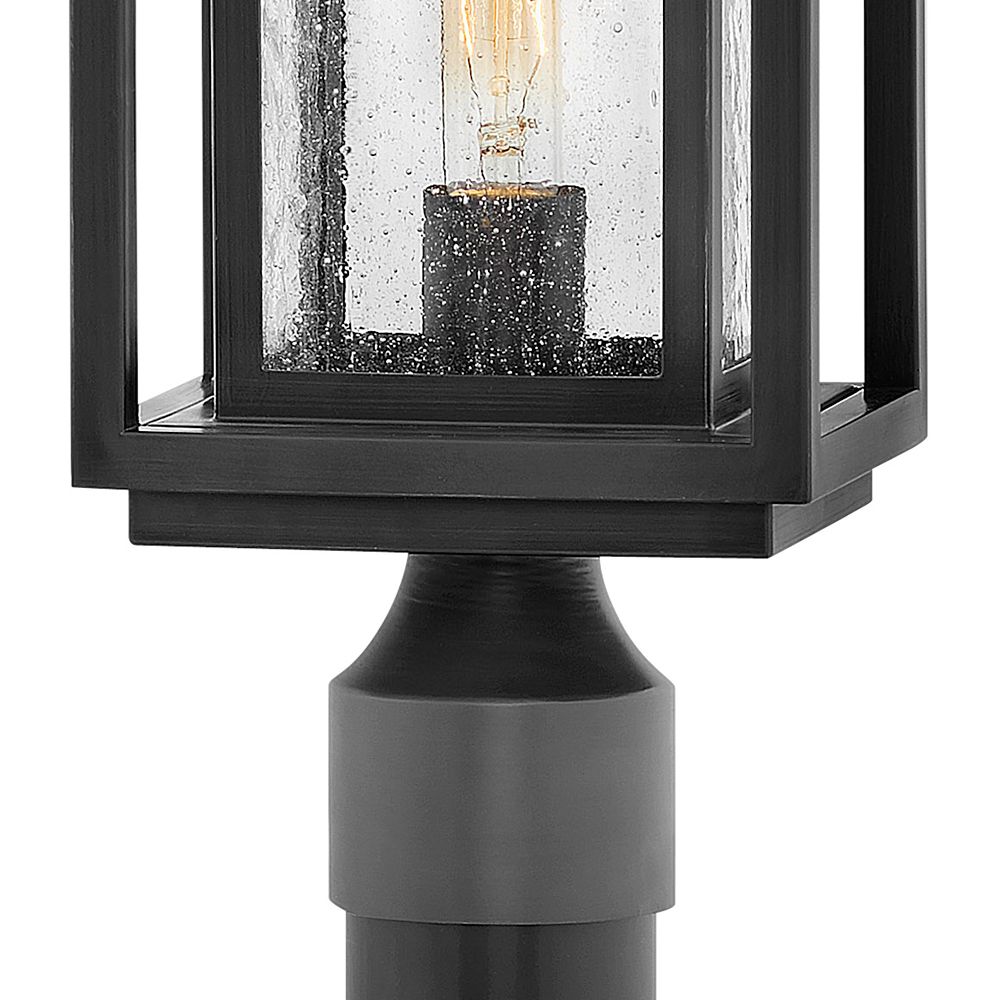 Image 5 Hinkley Republic 17" High Rectangular Black Outdoor Post Light more views