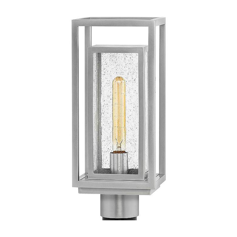 Image 2 Hinkley Republic 17" High Satin Nickel Outdoor Post Light more views