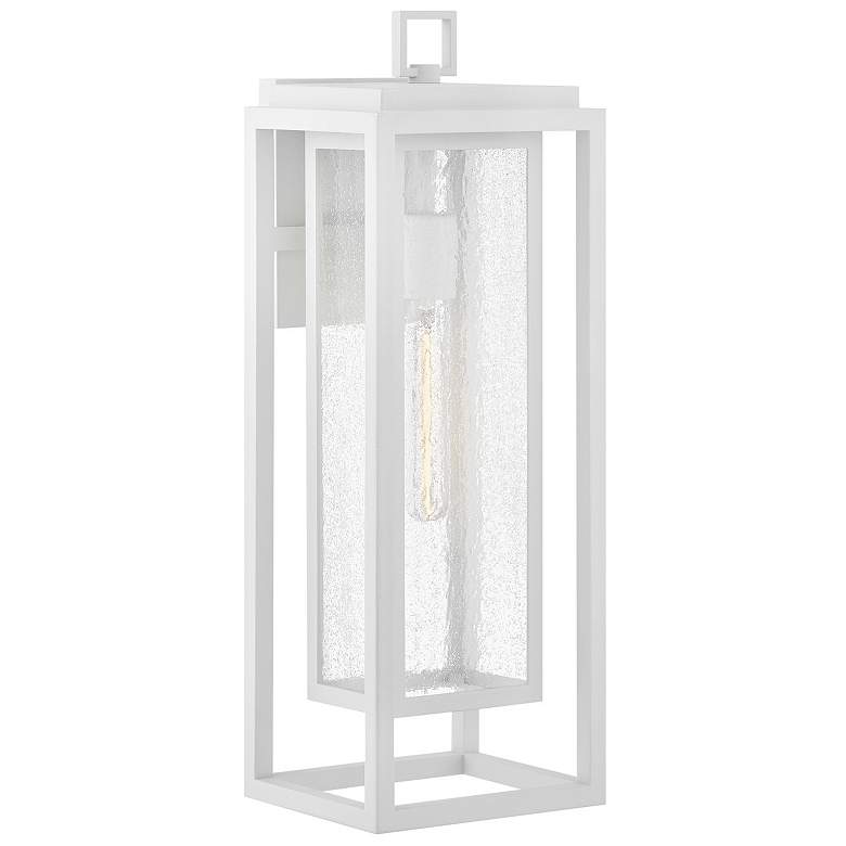 Image 1 Hinkley Republic 20 inch High Textured White Outdoor Wall Lantern