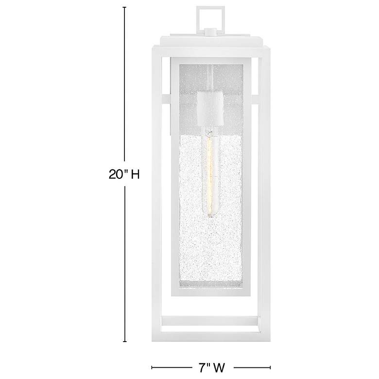 Image 3 Hinkley Republic 20" High Textured White Outdoor Wall Lantern more views