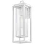 5_Hinkley Republic 20" High Textured White Outdoor Wall Lantern more views